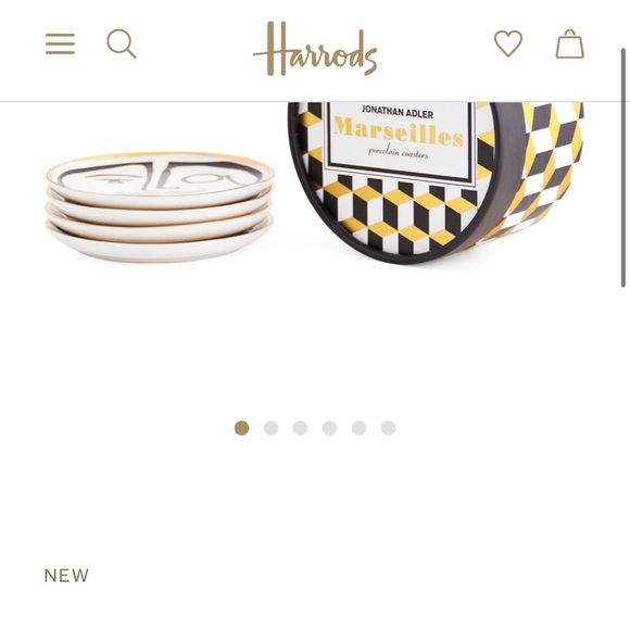 NWT SOLD OUT Jonathan Adler Marseilles Coasters Set of 4 Discontinued - Picture 8 of 14
